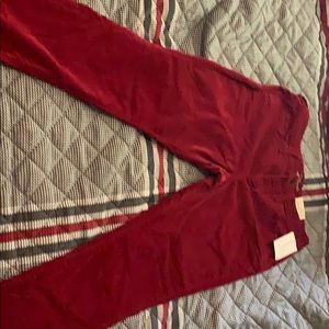 Universal thread red velvet pants